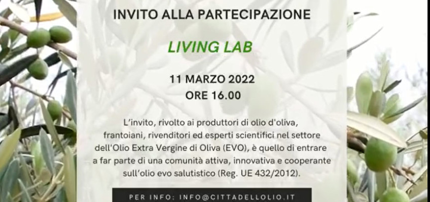 L’11 marzo 2022 secondo incontro Living Lab ARISTOIL PLUS