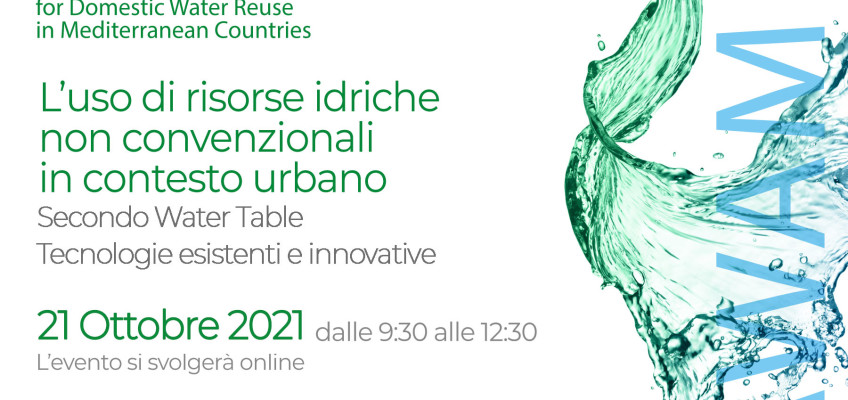 (Italiano) 2° Water Table sulle tecnologie per l’utilizzo di acque non convenzionali