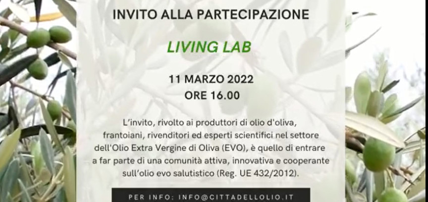 (Italiano) L’11 marzo 2022 secondo incontro Living Lab ARISTOIL PLUS