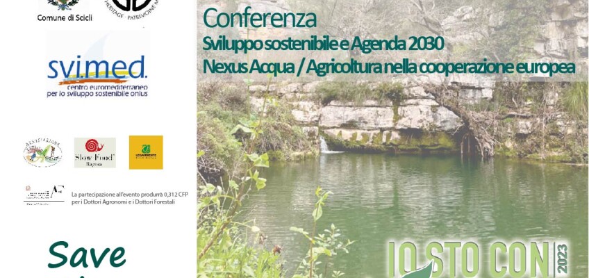 (Italiano) Conferenza “Sviluppo sostenibile e Agenda 2030 – Nexus Acqua / Agricoltura nella cooperazione europea”